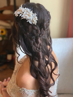 bridal hair braids