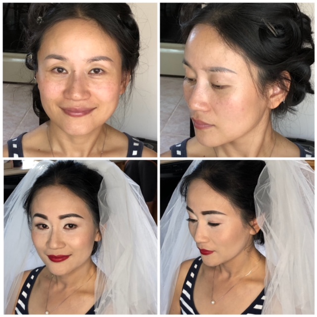 Before and After Makeup Wedding