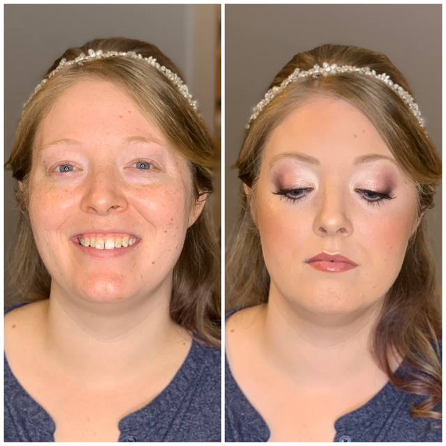 professional wedding makeup shots